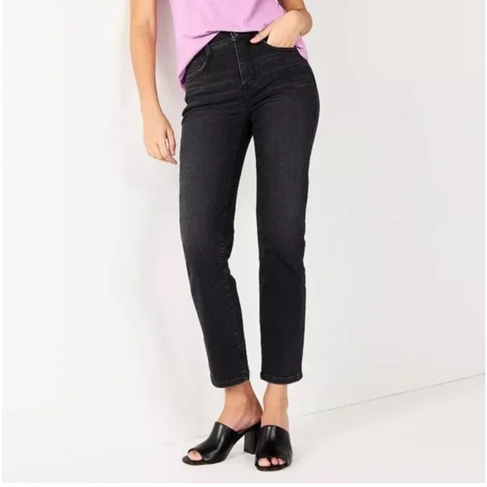 Nine West women’s high rise straight ankle stretch denim jeans Size 16w Nwt